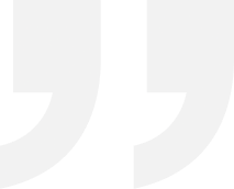 Large, light gray closing quotation marks on a black background.