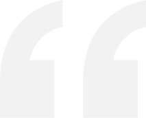 Large, light gray quotation marks on a white background, representing the beginning of a quoted section or statement.