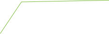 A thin green line forms an upward angle on a light gray background, then continues horizontally to the right.